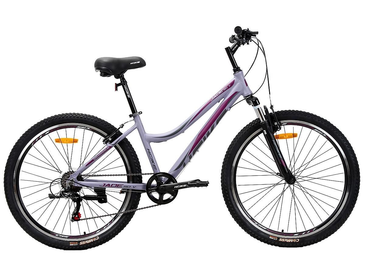 HOKE Jade 50 V матовый фиолетовый-серый Алюминиевая рама, V-Brake алюминиевые тормоза, втулки на промподшипниках
